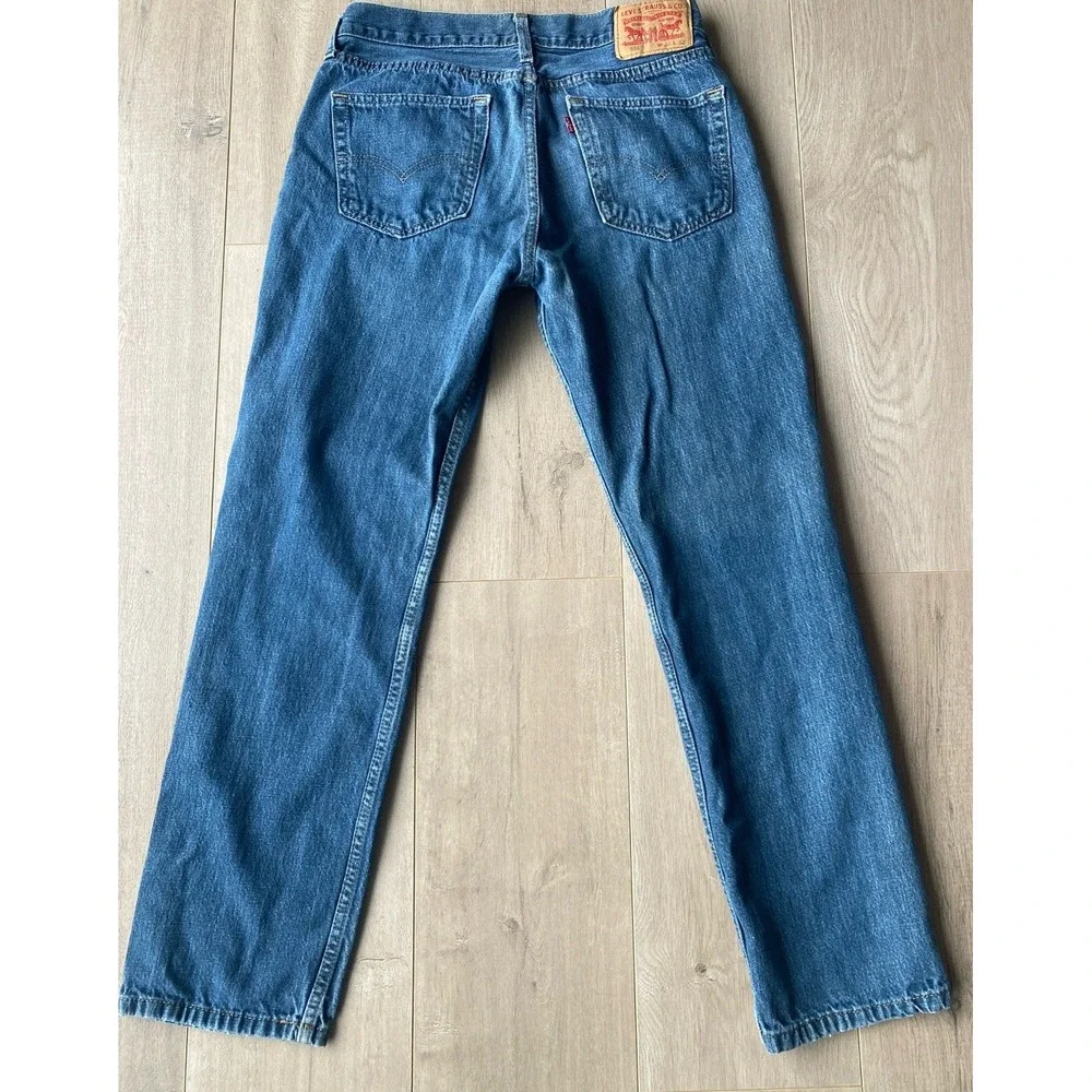 Levi's Men's 514 Straight‎ Low Rise, Med Blue Wash Sz 32/32 100% Cotton